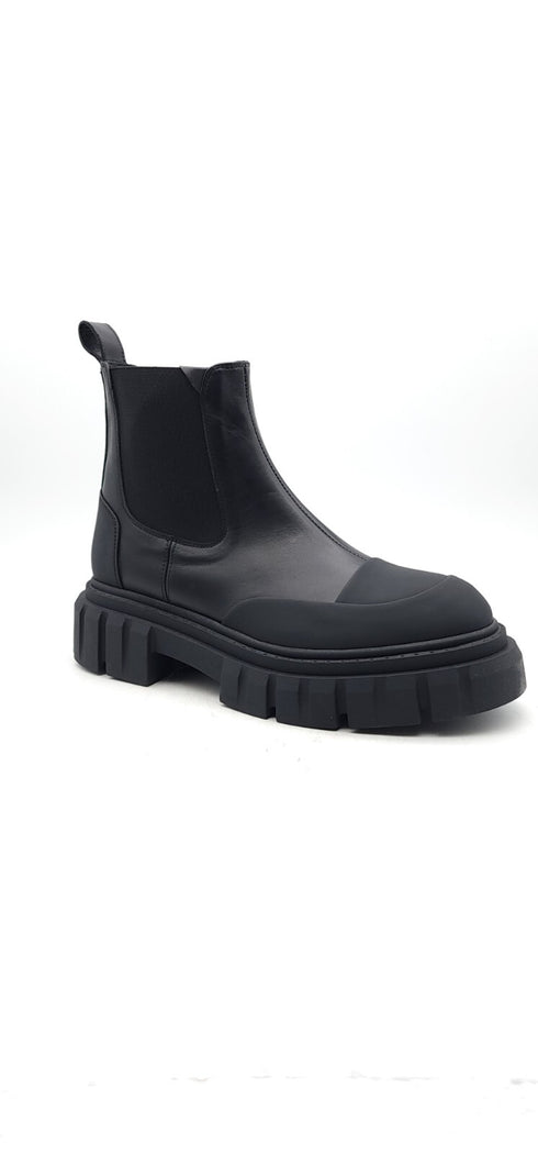 La Canadienne Womens Kyree Leather cold Casual Ankle Boots Black Size 6.5